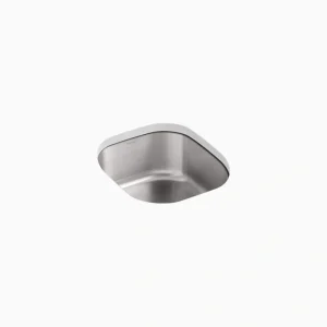 KOHLER Undertone 15.5 in. Undermount Single Bowl Stainless Steel Kitchen Sink