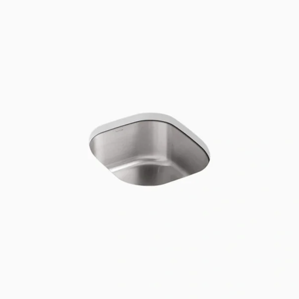 KOHLER Undertone 15.5 in. Undermount Single Bowl Stainless Steel Kitchen Sink