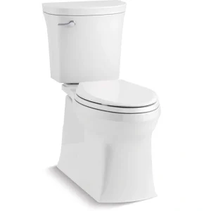KOHLER Valiant 12 in. Rough In 2-Piece 1.28 GPF Single Flush Elongated Toilet in White Seat Included