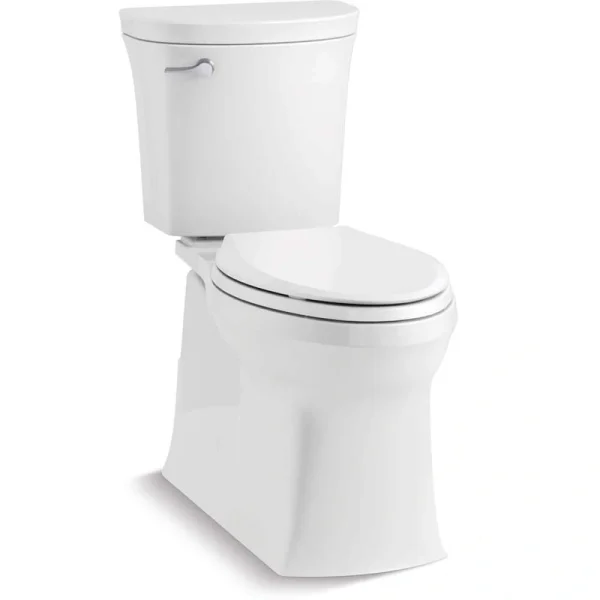 KOHLER Valiant 12 in. Rough In 2-Piece 1.28 GPF Single Flush Elongated Toilet in White Seat Included
