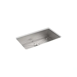 KOHLER Vault 33 in. Drop-in/Undermount Single Bowl Stainless Steel Kitchen Sink