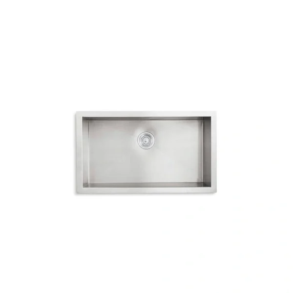 KOHLER Vault Large Undermount Stainless Steel 32 in. Single Bowl Kitchen Sink