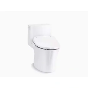 KOHLER Veil 12 in. Rough In 1-Piece 1.28 GPF Dual Flush Elongated Toilet in White Seat Not Included