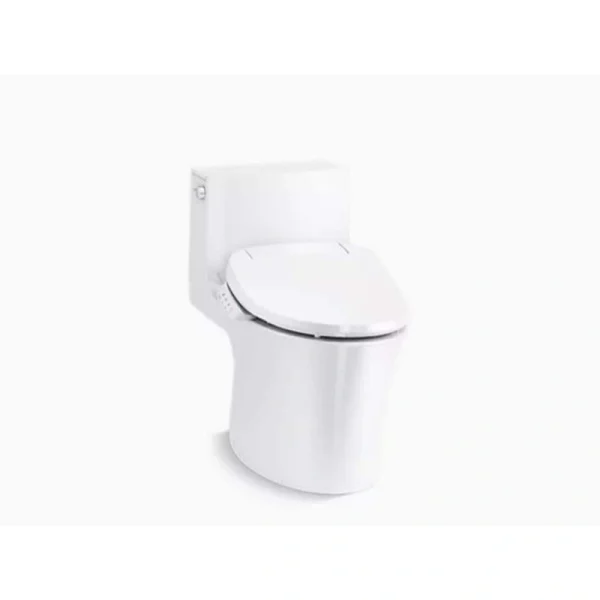 KOHLER Veil 12 in. Rough In 1-Piece 1.28 GPF Dual Flush Elongated Toilet in White Seat Not Included