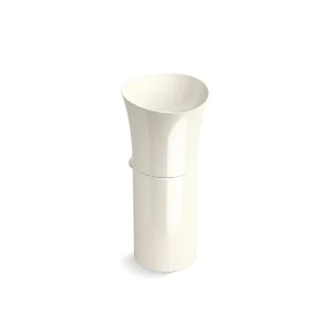 KOHLER Veil Pedestal Vessel Sink in Biscuit