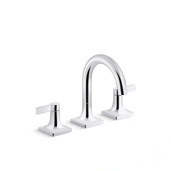 KOHLER Venza 8 in. Widespread Double Handle Bathroom Faucet in Polished Chrome T726939816