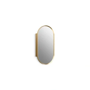 KOHLER Verdera 15 in. W x 30 in. H Capsule Framed Recessed/Surface Mount Medicine Cabinet with Mirror