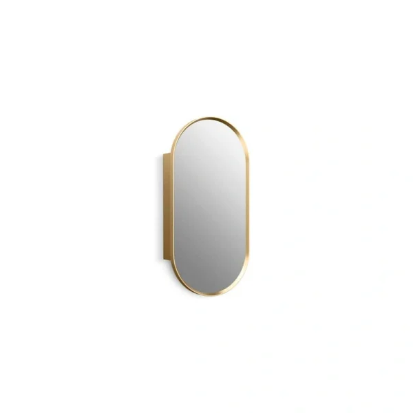 KOHLER Verdera 15 in. W x 30 in. H Capsule Framed Recessed/Surface Mount Medicine Cabinet with Mirror