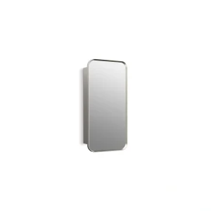 KOHLER Verdera 15-in x 30-in Surface/Recessed Mount Brushed Nickel Mirrored Medicine Cabinet