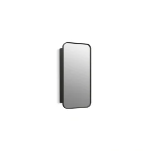 KOHLER Verdera 15-in x 30-in Surface/Recessed Mount Matte Black Mirrored Medicine Cabinet T726918959