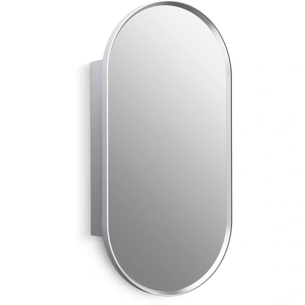KOHLER Verdera 15-in x 30-in Surface/Recessed Mount Polished Chrome Mirrored Arched Medicine Cabinet