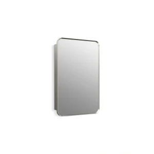 KOHLER Verdera 22-in x 34-in Surface/Recessed Mount Brushed Nickel Mirrored Medicine Cabinet