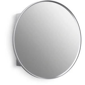 KOHLER Verdera 23.63-in x 23.63-in Surface/Recessed Mount Polished Chrome Mirrored Round Medicine Cabinet
