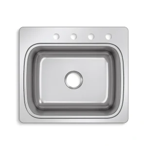 KOHLER Verse Stainless Steel 25 in. Single Bowl Drop-In Kitchen Sink