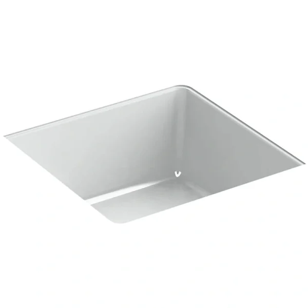 KOHLER Verticyl 13 in. Square Undermount Bathroom Sink in Ice Grey
