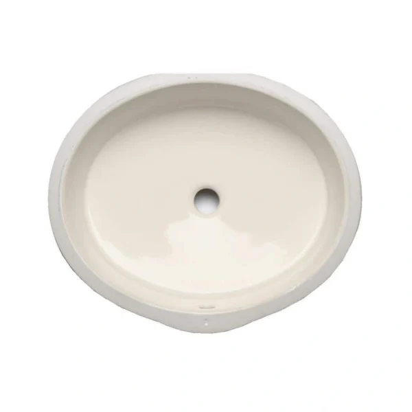 KOHLER Verticyl Oval Vitreous China Undermount Bathroom Sink in Biscuit with Overflow Drain