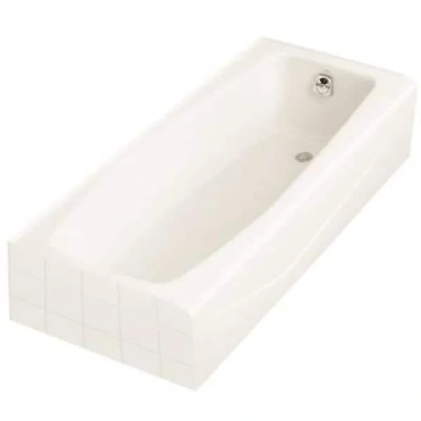 KOHLER VILLAGER ALCOVE BATHTUB WITH INTEGRAL APRON AND RIGHT-HAND DRAIN, 60X31 IN., WHITE