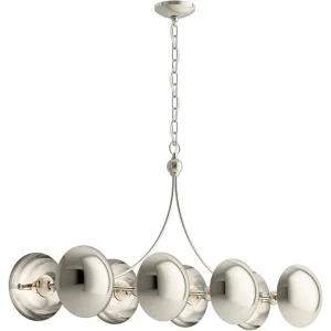 KOHLER Vorleigh 8-Light Polished Nickel Linear Chandelier