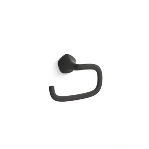 KOHLER Wall Mounted Sundae Towel Ring in Matte Black