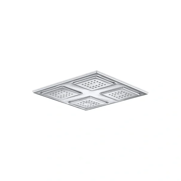 KOHLER WaterTile Rain 1-Spray 9.9 in. Single Wall Mount Fixed Rain Shower Head in Polished Chrome