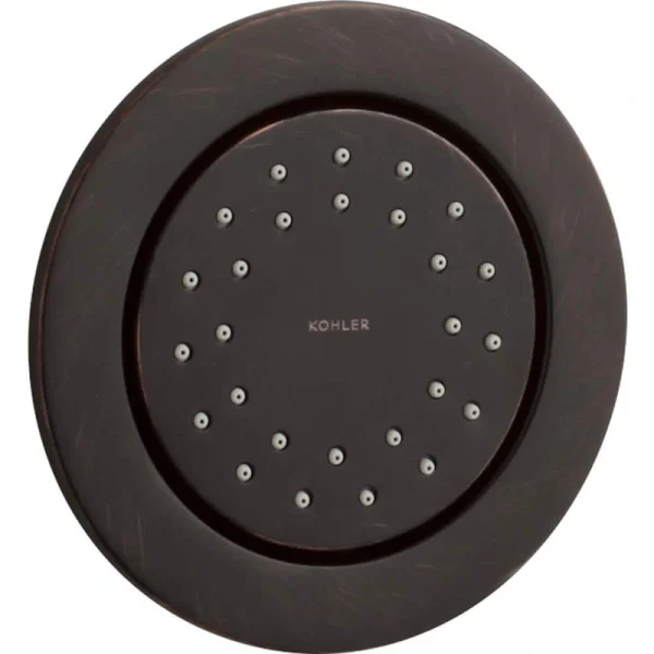 KOHLER WaterTile Round 27-Nozzle 1.0 GPM Body Spray with Katalyst Air-Induction Technology in Matte Black