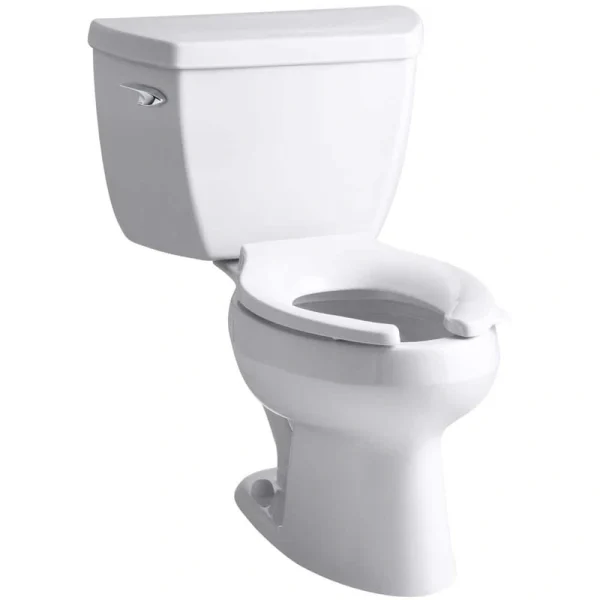 KOHLER Wellworth 12 in. Rough In 2-Piece 1.6 GPF Single Flush Elongated Toilet in White Seat Not Included T726939281