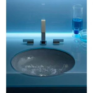 KOHLER Whist Undermount Glass Bathroom Sink in Dusk