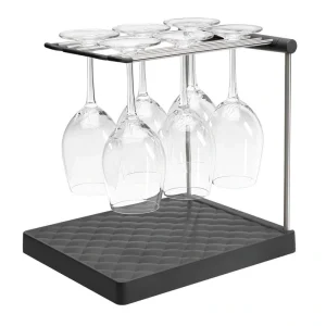KOHLER Wine Glass Drying Rack in Charcoal