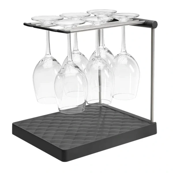 KOHLER Wine Glass Drying Rack in Charcoal