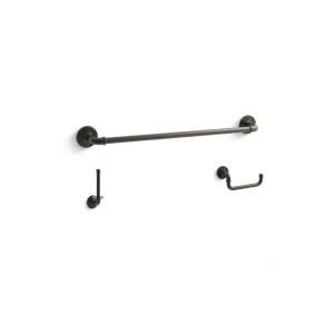 KOHLER Worth 3-Piece Bathroom Hardware Set in Oil-Rubbed Bronze