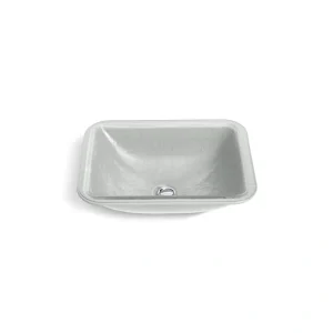 KOHLER Yepsen Glass Undermount Bathroom Sink in Opaque Stone