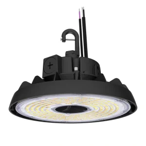 Lecoht 10 in. 150W Integrated LED Dimmable Black High Bay Light UFO 5000K 20250 Lumens IP65