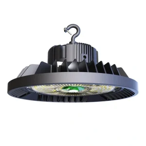 LEDone 1 ft. Round 150-Watt Equivalent Integrated LED Dimmable Aluminum Alloy Black High Bay Light, 3000K-5000K