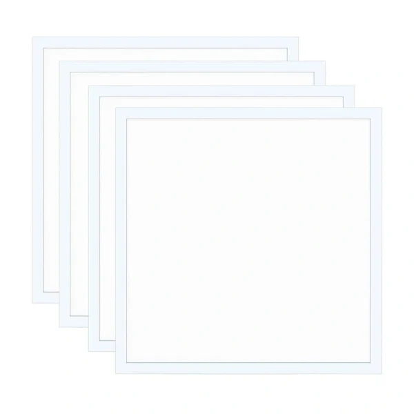 LEDone 2 ft. x 2 ft. 3750 Lumens PMMA Lens Integrated LED Panel Light, 5000K (4-Pack)