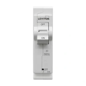 Leviton 1-Pole 20 Amp, 120-Volt 2nd Gen Wi-Fi Smart Branch Circuit Breaker, Standard, 10kA Interrupt Rating, Thermal Magnetic