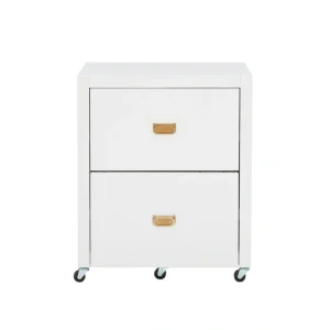Linon White 2-Drawer 22-in File Cabinet
