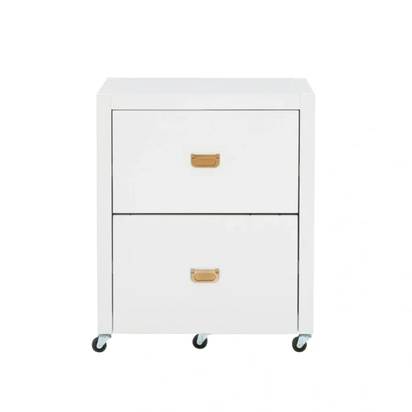 Linon White 2-Drawer 22-in File Cabinet