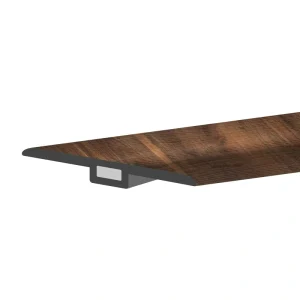 Lucida USA GlueCore T-moulding Angled Walnut 0.27-in T x 1.75-in W x 48-in L Vinyl T-moulding