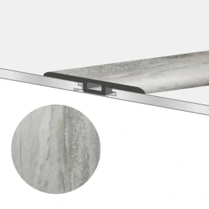 Lucida USA GlueCore T-moulding Greystone 0.27-in T x 1.75-in W x 48-in L Vinyl T-moulding