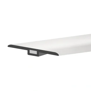 Lucida USA MaxCore T-moulding Piano White 0.27-in T x 1.75-in W x 48-in L Vinyl T-moulding
