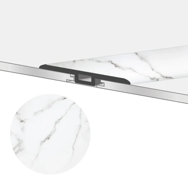Lucida USA TerraCore T-moulding Calacatta 0.27-in T x 1.75-in W x 48-in L Vinyl T-moulding