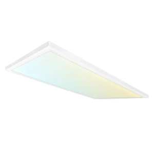 LUXRITE 24 in. x 48 in. 5000 Lumens Integrated LED Panel Light 50-Watt 3 Color Selectable Damp Rated UL-Listed