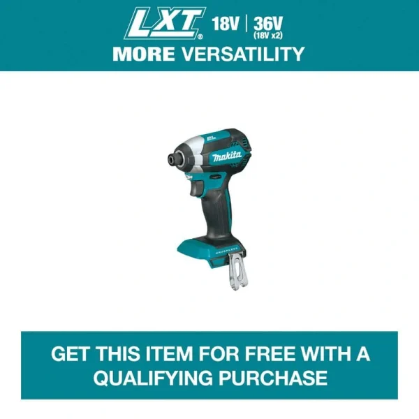 Makita 18V LXT Lithium-Ion Brushless 1/4 in. Cordless Variable Speed Impact Driver (Tool Only)