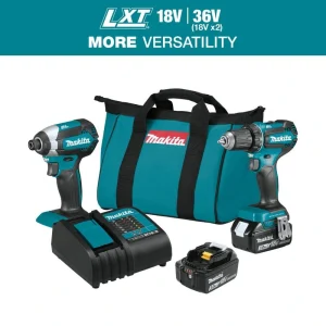 Makita 18V LXT Lithium-ion Brushless Cordless 2-Piece Combo Kit 3.0Ah Driver-Drill/ Impact Driver