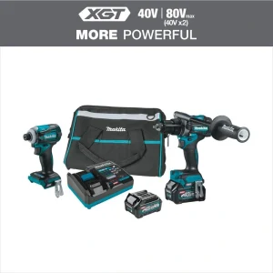 Makita 40V Max XGT Brushless Cordless 2-Pc. Combo Kit (Hammer Driver-Drill/Impact Driver) 2.5Ah