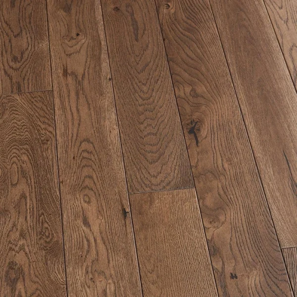 Malibu Wide Plank Ocean City French Oak 3/4 in. T x 5 in. W Wire Brushed Solid Hardwood Flooring (22.6 sq. ft./case)