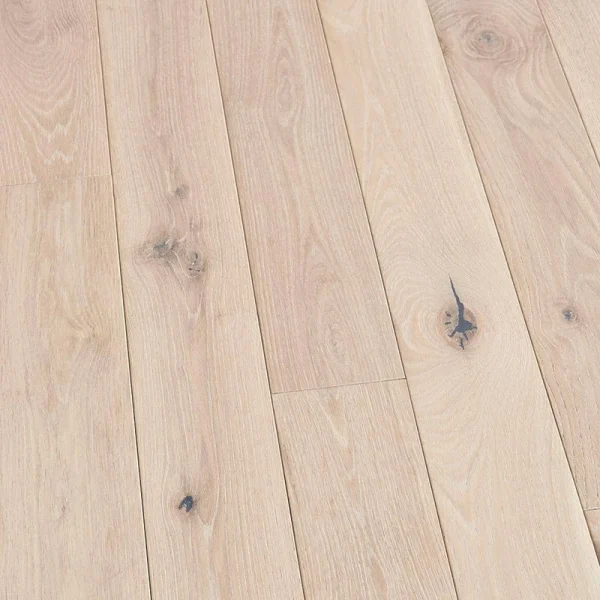 Malibu Wide Plank Pelican Hill French Oak 3/4 in. T x 5 in. W Wire Brushed Solid Hardwood Flooring (22.6 sq.ft./case)