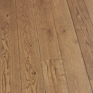 Malibu Wide Plank Point Paradise French Oak 3/4 in. T x 5 in. W Wire Brushed Solid Hardwood Flooring (22.6 sq. ft./case)