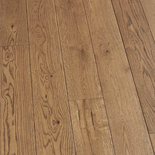 Malibu Wide Plank Point Paradise French Oak 3/4 in. T x 5 in. W Wire Brushed Solid Hardwood Flooring (22.6 sq. ft./case)