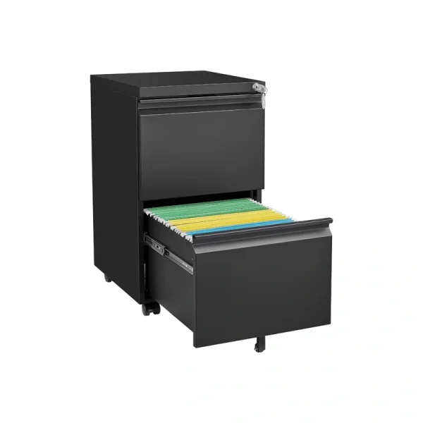 Maocao Hoom Black 2-Drawer 15.35-in File Cabinet